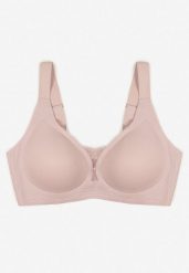 Jasnofioletowy Biustonosz z Prążkowanego Materiału Ezimere. Fioletowe biustonosze Born2be, bez wzorów, prążkowane. Za 59.99 zł.