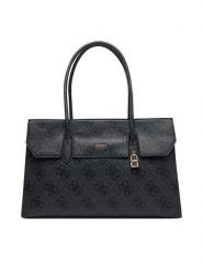 Guess Torebka Kiera TWOB97 32024 Czarny. Czarne shopperki damskie Guess, z aplikacjami, ze skóry, bez dodatków. Za 794.99 zł.