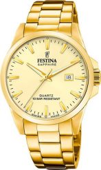 Zegarek Festina Zegarek męski Festina F20044-4 złoty. Żółte zegarki męskie Festina, bez wzorów, złote. Za 891.00 zł.