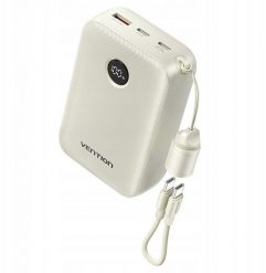 Powerbank Vention 20000mAh 2 x USB-C 1x USB-A z wyswietlaczem 22.5W bezowy. Brązowe powerbanki Vention. Za 117.93 zł.