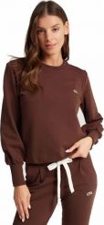 Bluza bawełniana damska Gatta czekoladowa klasyczna r L. Brązowe bluzy damskie GATTA ACTIVE, l, bez wzorów, z bawełny, klasyczne, bez ramiączek, bez kaptura. Za 170.75 zł.