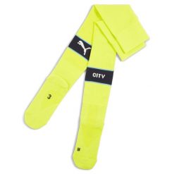 Męskie skarpety z grafiką Manchester City PUMA Yellow Glow. Żółte skarpety męskie Puma, bez wzorów. Za 122.47 zł.
