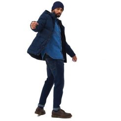 Męska Kurtka Ocieplana Falkner. Zielone kurtki męskie Regatta, m, z aplikacjami, z materiału, z kapturem. Za 189.99 zł.