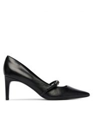 Calvin Klein Czółenka Ess Stiletto 70 Mj Lth Hdw HW0HW02952 Czarny. Czarne czółenka damskie Calvin Klein, bez wzorów, ze skóry, bez obcasa, bez zapięcia. Za 649.99 zł.
