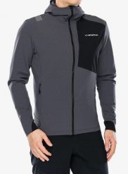 Kurtka softshell męska La Sportiva Descender Storm Jkt. Szare kurtki męskie La Sportiva, l, bez wzorów, z polaru, bez kaptura, trekkingowe. Za 846.99 zł.