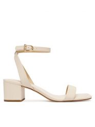 MICHAEL Michael Kors Sandały Merriam40F5MMMS1L Écru. Kozaki damskie MICHAEL Michael Kors, bez wzorów, ze skóry, bez obcasa, na słupku, bez zapięcia. Za 529.99 zł.