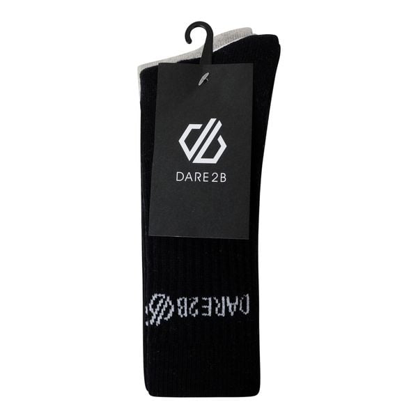 Skarpety unisex Crew 3-pak Dare 2b. Czarne skarpetki damskie Dare 2B, bez wzorów, z bawełny. Za 80.00 zł.