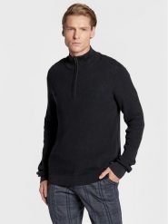 Blend Sweter 20714337 Czarny Regular Fit. Czarne swetry męskie Blend, m, bez wzorów, z bawełny, bez kołnierzyka, bez ramiączek. Za 169.99 zł.