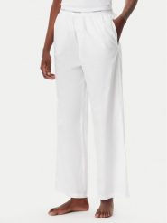 Calvin Klein Underwear Spodnie piżamowe LV00QS7410 Biały Regular Fit. Białe piżamy damskie Calvin Klein Underwear, bez wzorów, z bawełny, bez ramiączek. Za 139.99 zł.