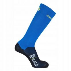 Skarpety dla dorosłych do narciarstwa biegowego Salomon S/Race Compression. Niebieskie rękawiczki damskie Salomon, bez wzorów. Za 89.00 zł.