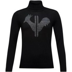 Damski sweter z golfem Rossignol Classic. Czarne swetry nierozpinane damskie Rossignol, s, bez wzorów, z dzianiny, eleganckie, bez kołnierzyka, bez ramiączek. Za 732.50 zł.