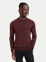 KARL LAGERFELD Sweter 655000 564399 Bordowy Regular Fit. Czerwone swetry męskie KARL LAGERFELD, m, bez wzorów, z wełny, bez kołnierzyka, bez ramiączek. Za 569.99 zł.