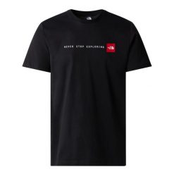 Koszulka sportowa męska The North Face Never Stop Exploring. Czarne koszulki sportowe męskie The North Face, m, bez wzorów, bez ramiączek, trekkingowe. Za 226.00 zł.