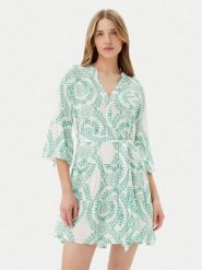Vero Moda Sukienka codzienna Melba 10329936 Zielony Loose Fit. Zielone sukienki damskie Vero Moda, na co dzień, m, bez wzorów, z wiskozy, bez kołnierzyka, bez ramiączek, proste. Za 149.99 zł.