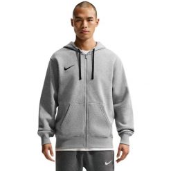 Bluza męska Nike Park 26 Fleece Full-Zip Hoodie. Szare bluzy sportowe męskie Nike, m, bez wzorów, z polaru, z kapturem, na fitness i siłownię. Za 192.99 zł.