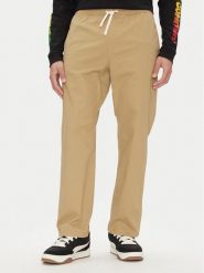 Element Spodnie materiałowe Chillin Classic ELYNP00153 Brązowy Regular Fit. Brązowe spodnie materiałowe męskie Element, bez wzorów, z bawełny. Za 189.99 zł.