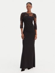 Rinascimento Sukienka wieczorowa CFC0126453003 Czarny Slim Fit. Czarne sukienki damskie Rinascimento, xs, bez wzorów, z syntetyku, wizytowe, bez kołnierzyka, bez ramiączek. Za 467.99 zł.