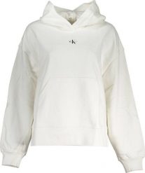 Calvin Klein BLUZA CALVIN KLEIN DAMSKA BEZ ZAMKA BIAŁA XS EU. Białe bluzy damskie Calvin Klein, xs, bez wzorów, bez ramiączek, bez kaptura. Za 318.16 zł.