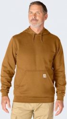 Carhartt Bluza Carhartt Marquette BROWN. Brązowe bluzy męskie Carhartt, m, bez wzorów, bez ramiączek, bez kaptura. Za 241.31 zł.