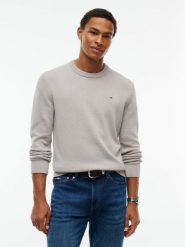 Tommy Jeans sweter Mężczyźni Bawełna brązowy, L. Brązowe swetry męskie Tommy Jeans, l, bez wzorów, z bawełny, eleganckie, bez kołnierzyka, bez ramiączek. Za 369.95 zł.