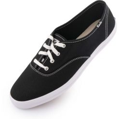 Keds Champion Canvas damskie trampki czarne. Białe trampki i tenisówki damskie KED, bez wzorów, z bawełny, bez zapięcia. Za 223.99 zł.