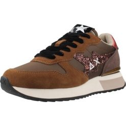 Buty SUN68 STARGIRL GLITTER LOGO Brązowy. Brązowe obuwie trekkingowe damskie SUN68, z materiału, bez zapięcia. Za 368.99 zł.