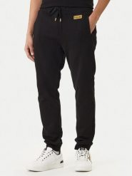 Versace Jeans Couture Spodnie dresowe 80GAAT04 CF01T Czarny Regular Fit. Czarne spodnie sportowe męskie Versace Jeans Couture, l, bez wzorów, z bawełny. Za 879.99 zł.