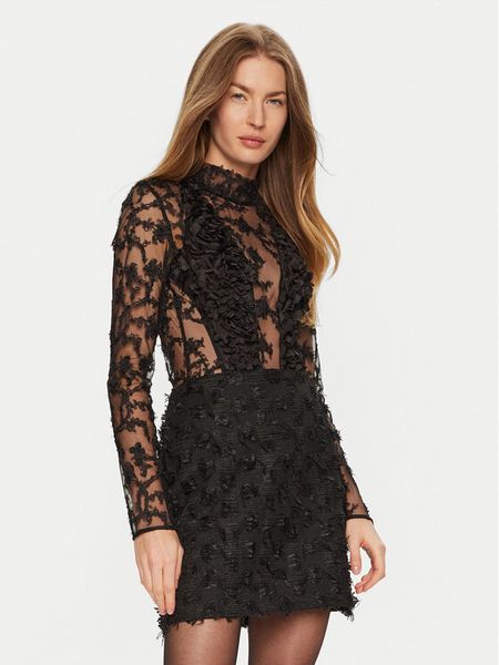 Babylon Body S00305 Czarny Slim Fit. Czarne body Babylon, bez wzorów, z syntetyku. Za 679.00 zł.