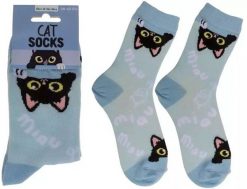 Out of the blue Skarpetki z Kotem - Prezent dla Kociarzy - Rozmiar 36-42. Niebieskie bielizna sportowa damska Out of the blue, bez wzorów. Za 29.99 zł.