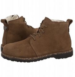 Birkenstock Uppsala Mid Shearling 1028148 Brązowe 40. Brązowe buty sportowe męskie Birkenstock, bez wzorów, bez zapięcia. Za 694.81 zł.