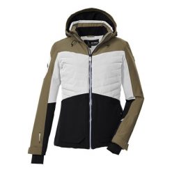 Kurtka narciarska damska Killtec KSW 30 WMN SKI JCKT. Białe kurtki sportowe damskie KILLTEC, na zimę, l, bez wzorów, z materiału, bez ramiączek, z kapturem, narciarskie. Za 999.99 zł.