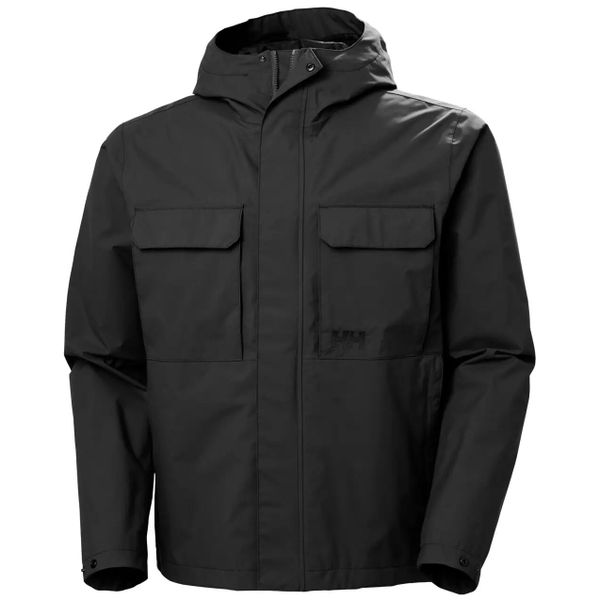 Kurtka wodoodporna Helly Hansen Escape. Czarne kurtki męskie Helly Hansen, na lato, m, bez wzorów, z materiału, klasyczne, bez kaptura. Za 693.50 zł.