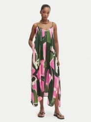 Iconique Sukienka letnia Gemma IC26-102 Kolorowy Relaxed Fit. Sukienki damskie Iconique, na lato, bez wzorów, z wiskozy, bez kołnierzyka, bez ramiączek. Za 609.99 zł.