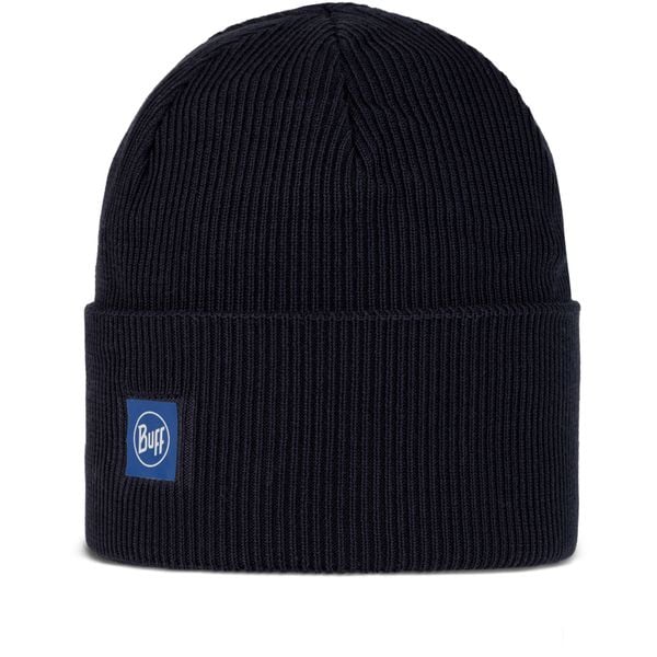 Czapka BUFF Crossknit Beanie Solid. Niebieskie czapki damskie Buff, bez wzorów. Za 113.99 zł.