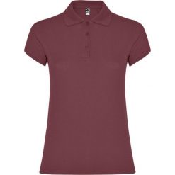 Damska Koszulka Polo W Gwiazdki. Czerwone koszulki sportowe damskie ROLY, s, bez wzorów, bez ramiączek. Za 50.99 zł.