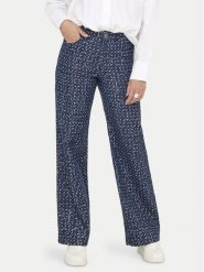 ONLY Spodnie materiałowe Evita 15362397 Granatowy Wide Leg. Niebieskie spodnie materiałowe damskie ONLY, bez wzorów, z materiału. Za 299.99 zł.