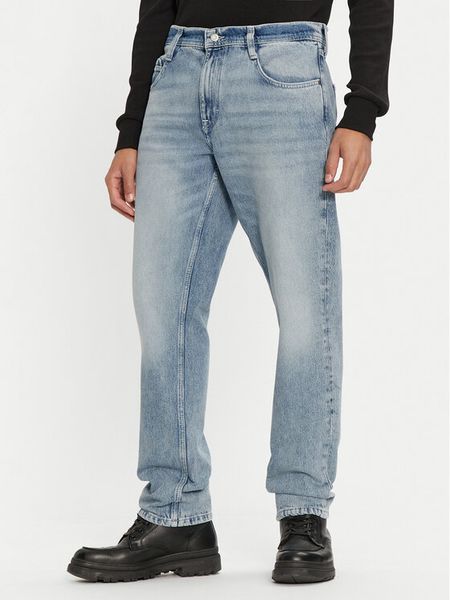Mustang Jeansy Denver 1015522 Niebieski Straight Fit. Niebieskie jeansy męskie Mustang, z bawełny. Za 249.99 zł.