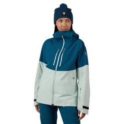 Damska kurtka narciarska Rossignol Rallybird. Niebieskie kurtki sportowe damskie Rossignol, na zimę, bez wzorów, bez ramiączek, bez kaptura, narciarskie. Za 1,179.00 zł.