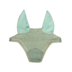 Czapka przeciwmuchowa dla konia z weluru Kentucky Horsewear Wellington. Zielone czapki damskie KENTUCKY HORSEWEAR, bez wzorów, z materiału, eleganckie. Za 342.50 zł.
