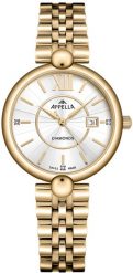 Zegarek damski Appella L50011.1163DQ złoty. Żółte zegarki damskie Appella, złote. Za 1,580.00 zł.