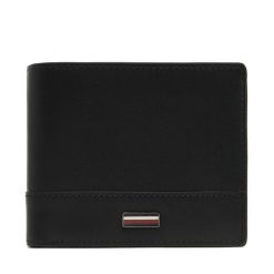 Portfel Tommy Hilfiger. Czarne portfele męskie Tommy Hilfiger, bez wzorów. Za 229.99 zł.