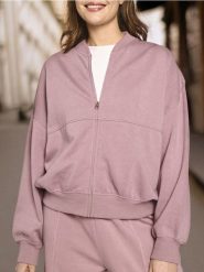 Bluza rozpinana - fioletowy. Fioletowe bluzy damskie Sinsay, l, bez wzorów, bez ramiączek, bez kaptura. W wyprzedaży za 29.99 zł.