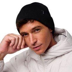 Czapka uniseks z wełny merynosów. Czarne czapki damskie G-HEAT, bez wzorów, z wełny, sportowe. Za 130.79 zł.