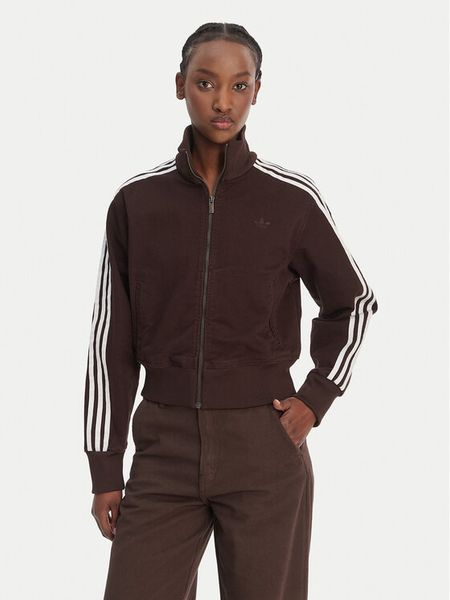 Adidas Bluza Firebird KD2937 Brązowy Regular Fit. Brązowe bluzy damskie Adidas, l, bez wzorów, z bawełny, bez ramiączek, bez kaptura. Za 322.99 zł.
