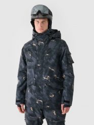 4F Kurtka snowboardowa membrana 10000 męska - multikolor M. Kurtki sportowe męskie 4F, na zimę, m, bez wzorów, z dzianiny, z kapturem, narciarskie. W wyprzedaży za 399.99 zł.