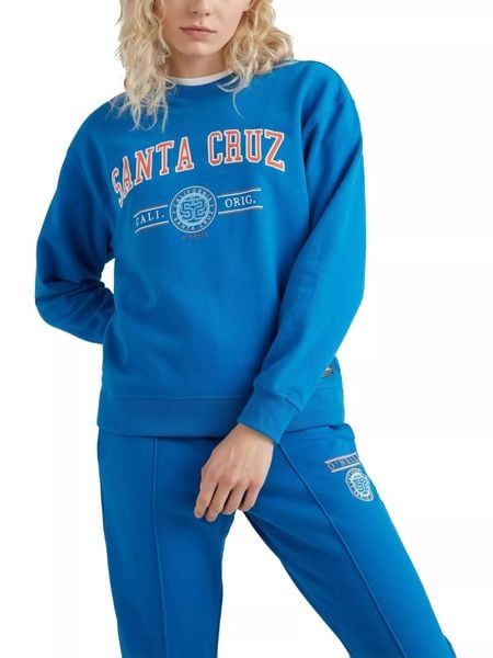 Bluza damska O'Neill Surf State Crew. Niebieskie bluzy damskie O'Neill, s, bez wzorów, z bawełny, sportowe, bez ramiączek, bez kaptura. Za 259.00 zł.