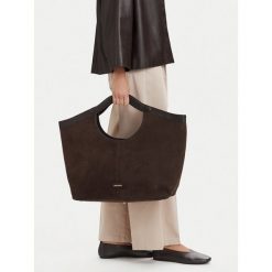 Torebka GINO ROSSI. Brązowe shopperki damskie Gino Rossi, bez wzorów, bez dodatków. Za 699.99 zł.