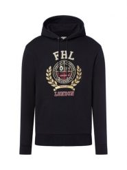 Finshley & Harding London Męski sweter z kapturem Mężczyźni niebieski jednolity, M. Niebieskie swetry męskie Finshley & Harding London, m, bez wzorów, bez kołnierzyka, bez ramiączek. Za 399.95 zł.