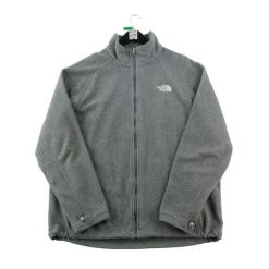 Second life - Kurtka polarowa męska z wysokim kołnierzem - Stan bardzo dobry. Szare kurtki męskie The North Face, m, bez wzorów, z materiału, sportowe, bez kaptura. Za 190.96 zł.