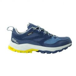 Buty trekkingowe męskie Jack Wolfskin Cyrox Texapore Low. Niebieskie buty zimowe męskie Jack Wolfskin, bez wzorów, z materiału, bez obcasa, bez zapięcia. Za 734.00 zł.